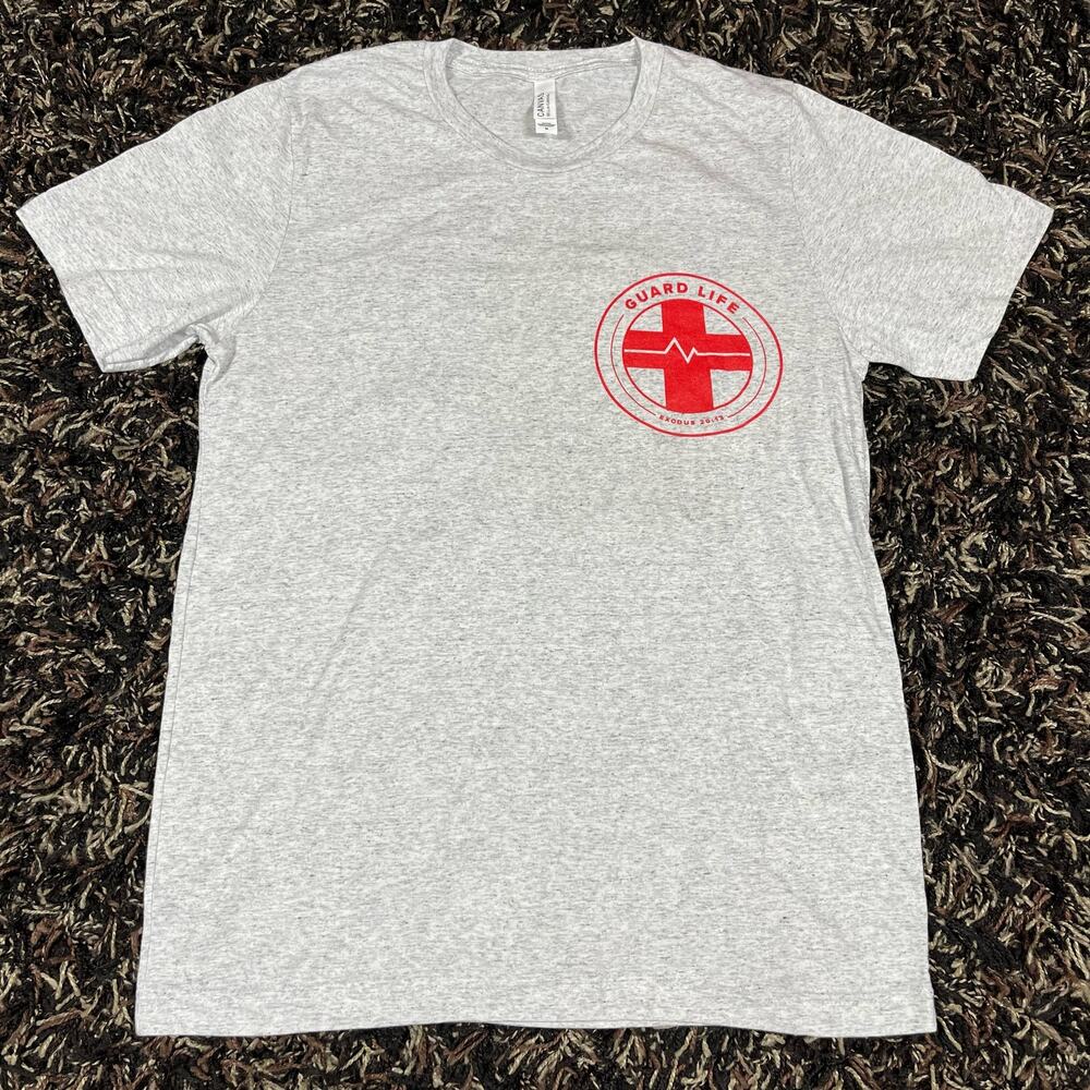 Apologia Shop Gaurd Life Tee T Shirt‎ Gray Men’s Sz M New